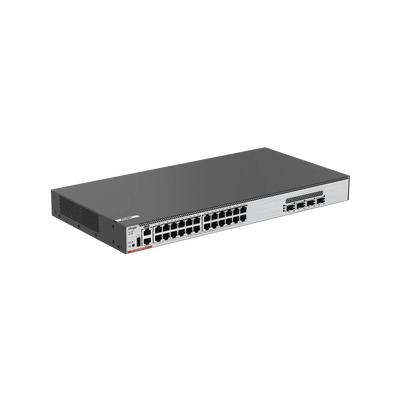 RUIJIE - Switch Core PoE 802.3bt 370W Capa 3 Multi-Gigabit 24 puertos 5Gb/2.5Gb/1Gb/100M, 4 puertos fibra SFP28 25Gb