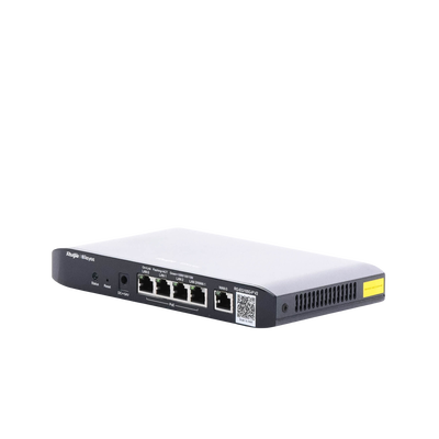 RUIJIE - Router Balanceador Administrable Cloud con POE+ 54w, 3 puertos LAN gigabit, 1 Puerto WAN gigabit y 1 puerto LAN/WAN gigabit configurable, hasta 100 clientes con desempeño de 600 Mbps asimétricos