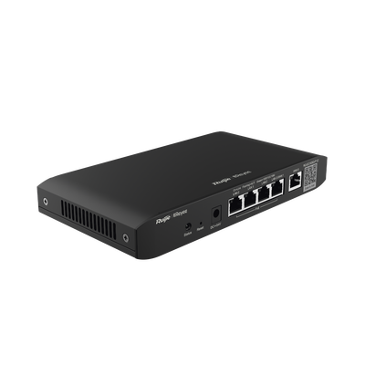 RUIJIE - Router Balanceador Administrable Cloud con POE+ 54w, 3 puertos LAN gigabit, 1 Puerto WAN gigabit y 1 puerto LAN/WAN gigabit configurable, hasta 100 clientes con desempeño de 600 Mbps asimétricos
