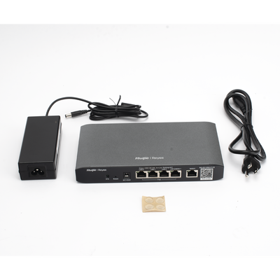 RUIJIE - Router Balanceador con Función SD-WAN, PoE+ hasta 54 Watts, Hasta 2 Servicios de Internet y hasta 100 clientes con desempeño de 600 Mbps