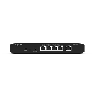 RUIJIE - Router Balanceador Administrable Cloud con 3 Puertos LAN gigabit, 1 Puerto WAN gigabit y 1 puerto LAN/WAN gigabit configurable, hasta 100 clientes con desempeño de 600 Mbps asimétricos