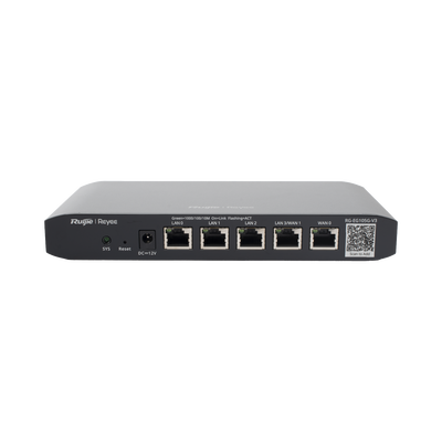 RUIJIE - Router Balanceador con Función SD-WAN, Hasta 2 Servicios de Internet y hasta 100 clientes con desempeño de 600 Mbps