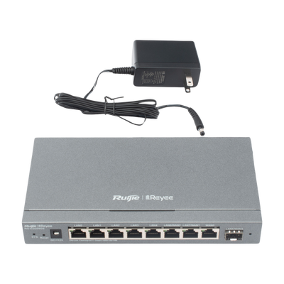 RUIJIE - Router Balanceador con Función SD-WAN, Hasta 4 Servicios de Internet y hasta 200 clientes con desempeño de 600 Mbps