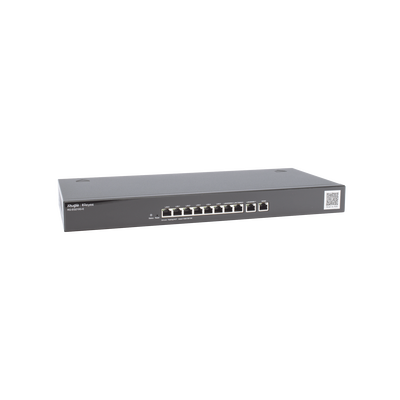 RUIJIE - Router Balanceador Cloud, 10 puertos gigabit, soporta  4x WAN configurables, hasta 200 clientes con desempeño de 1Gbps asimétricos