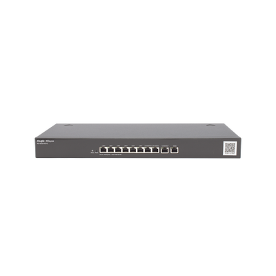 RUIJIE - Router Balanceador Cloud, 10 puertos gigabit, soporta  4x WAN configurables, hasta 200 clientes con desempeño de 1Gbps asimétricos