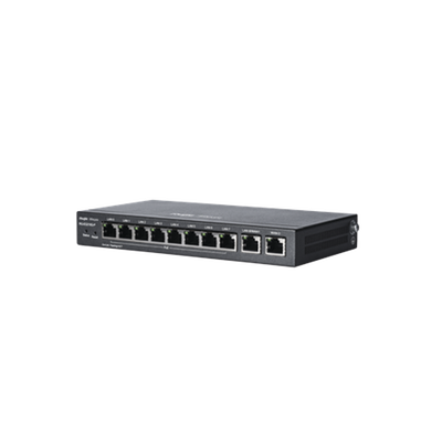 RUIJIE - Router Balanceador PoE Cloud 10 puertos gigabit (8 puertos PoE), soporta 4x WAN configurables, hasta 200 clientes con desempeño de 600 Mbps asimétricos