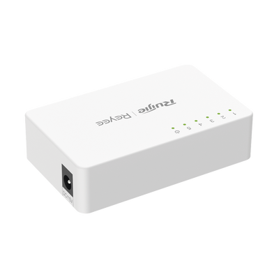 RUIJIE - Switch no administrable, Visible en la Topología de la Nube, 5 puertos 10/100 Mbps
