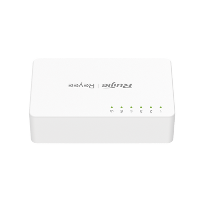 RUIJIE - Switch no administrable, Visible en la Topología de la Nube, 5 puertos 10/100 Mbps