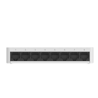 RUIJIE - Switch no administrable, Visible en la Topología de la Nube, con 8 puertos 10/100 Mbps