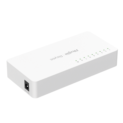 RUIJIE - Switch no administrable, Visible en la Topología de la Nube, con 8 puertos 10/100 Mbps