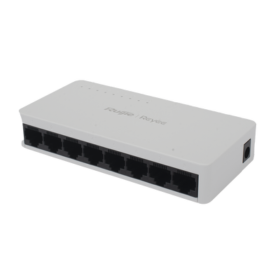 RUIJIE - Switch no administrable, Visible en la Topología de la Nube, con 8 puertos Gigabit 1G