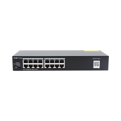 RUIJIE - Switch no administrable, Visible en la Topología en la Nube, con 16 puertos Gigabit