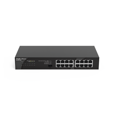 RUIJIE - Switch no administrable, Visible en la Topología en la Nube, con 16 puertos Gigabit