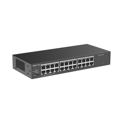 RUIJIE - Switch no administrable, con 24 puertos Gigabit, Visible en la Topología