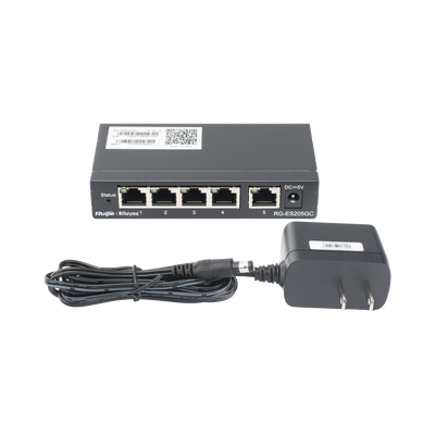 RUIJIE - Switch Administrable con 5 puertos Gigabit, gestión gratuita desde la nube