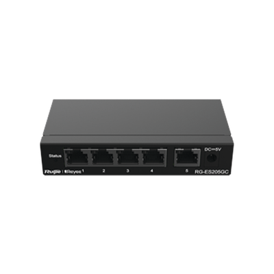 RUIJIE - Switch Administrable con 5 puertos Gigabit, gestión gratuita desde la nube