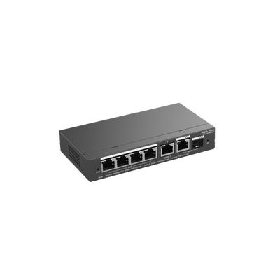 RUIJIE - Switch Administrable con 4 puertos Gigabit PoE, 2 Uplink Gigabit y 1 Uplink Gigabit para Fibra SFP en combo, gestión gratuita desde la nube