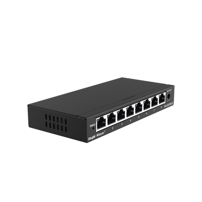 RUIJIE - Switch Administrable con 8 puertos Gigabit, gestión gratuita desde la nube