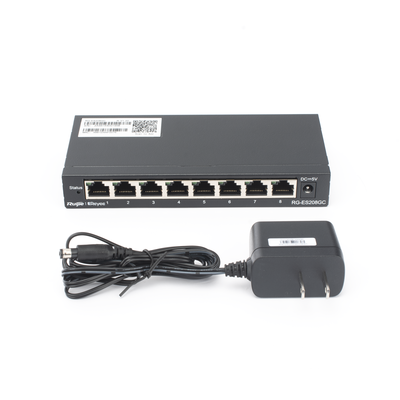 RUIJIE - Switch Administrable con 8 puertos Gigabit, gestión gratuita desde la nube