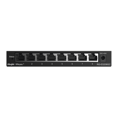 RUIJIE - Switch Administrable con 8 puertos Gigabit, gestión gratuita desde la nube