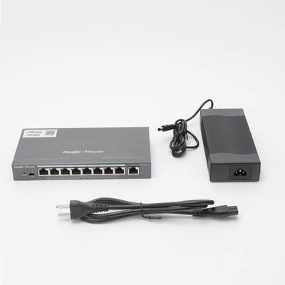 RUIJIE - Switch Administrable 8 Puertos PoE+ 802.3af/at Gigabit, gestión gratuita desde la nube, 120w