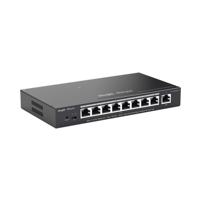 RUIJIE - Switch Administrable 8 Puertos PoE+ 802.3af/at Gigabit, gestión gratuita desde la nube, 120w