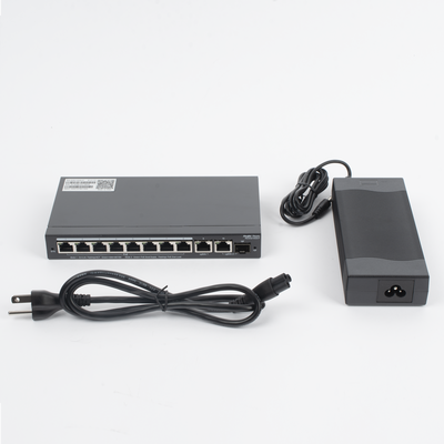 RUIJIE - Switch Administrable con 8 puertos Gigabit PoE, 2 Uplinks Gigabit (1 SFP), gestión gratuita desde la nube