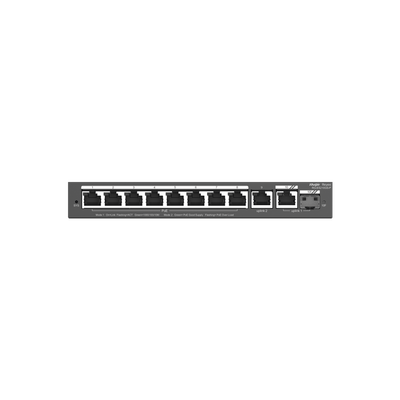 RUIJIE - Switch Administrable con 8 puertos Gigabit PoE, 2 Uplinks Gigabit (1 SFP), gestión gratuita desde la nube