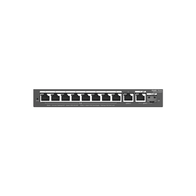 RUIJIE - Switch Administrable con 8 puertos Gigabit PoE, 2 Uplinks Gigabit (1 SFP), gestión gratuita desde la nube