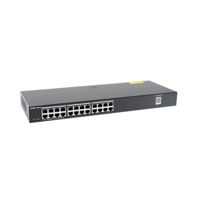 RUIJIE - Switch Administrable 24 puertos Gigabit, gestión gratuita desde la nube.