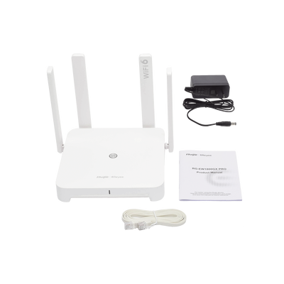 RUIJIE - Home Router inalámbrico MESH WI-FI 6 MU-MIMO 2x2, 1 puerto WAN Gigabit y 4 puertos LAN