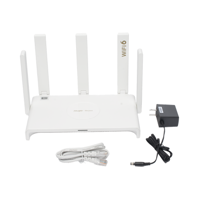RUIJIE - Home Router inalámbrico MESH , Diseñado para GAMING con doble puerto WAN Gigabit para Sumar Ancho de banda, 4 puertos LAN Gigabit., WI-FI 6 2x2 doble Banda