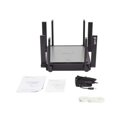 RUIJIE - Home Router inalámbrico MESH WI-FI 6 4x4 doble banda 1 puerto WAN Gigabit y 4 puertos LAN Gigabit
