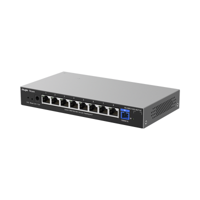 RUIJIE - e-Lighten ONU / Switch Hibrido, Capa 2 con un Puerto PON 1G SC/UPC y 8 Puertos Ethernet 1G hasta 100 Clientes