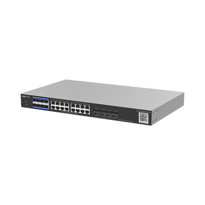 RUIJIE - e-Lighten OLT / Switch Hibrido, Capa 3 con 8 Puertos PON 1G, 16  Puertos Ethernet 1G y 4 Puertos SFP+ 10G, perfecto para migrar a Soluciones de Fibra PON hasta 256 ONUs