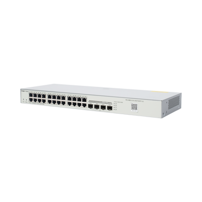 RUIJIE - Switch Administrable L2, 24 Puertos Eth 1G, 4 puertos SFP 1G, Administración Remota en la Nube.