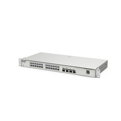 RUIJIE - Switch Administrable Capa 2+ Plus, con 24 puertos Gigabit, 4 puertos SFP+ para fibra 10Gb, gestión gratuita desde la nube.