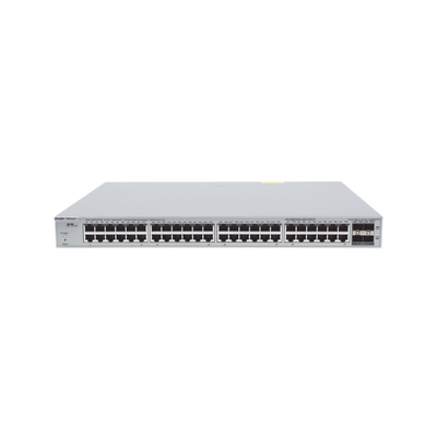 RUIJIE - Switch Administrable PoE Capa 2+ Plus, con 48 puertos Gigabit PoE 802.3af/at + 4 SFP+ para fibra 10Gb, gestión gratuita desde la nube, 370w
