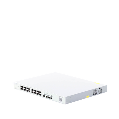 RUIJIE - Switch Administrable Capa 3 con 24 puertos Gigabit PoE 802.3af/at + 4 SFP+ para fibra 10Gb, gestión gratuita desde la nube, 370w