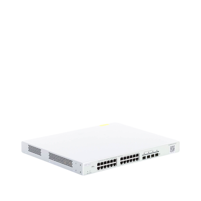 RUIJIE - Switch Administrable Capa 3 con 24 puertos Gigabit PoE 802.3af/at + 4 SFP+ para fibra 10Gb, gestión gratuita desde la nube, 370w