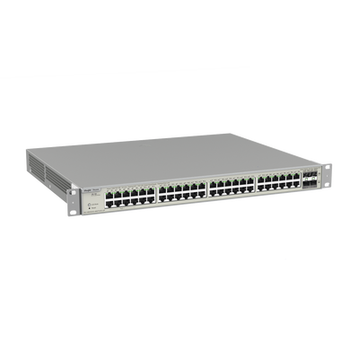 RUIJIE - Switch Administrable Capa 3 con 48 puertos Gigabit PoE 802.3af/at + 4 SFP+ para fibra 10Gb, gestión gratuita desde la nube, 740W