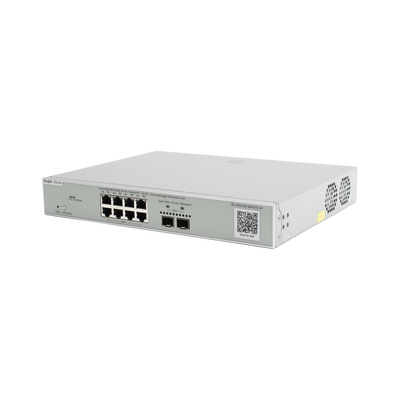 RUIJIE - Switch Multi-Gigabit PoE++ 370W 802.3bt Capa 3 Administrable Cloud, Diseñado Para Access Points WiFi 6/7