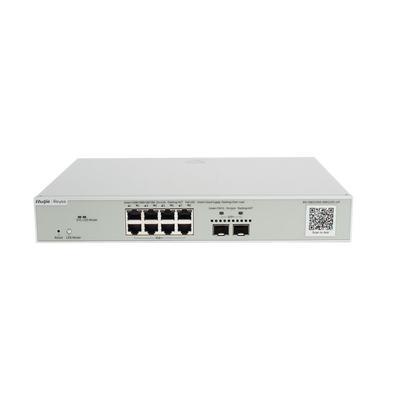 RUIJIE - Switch Multi-Gigabit PoE++ 370W 802.3bt Capa 3 Administrable Cloud, Diseñado Para Access Points WiFi 6/7