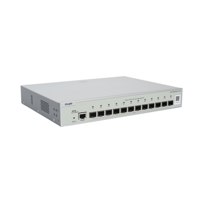 RUIJIE - Switch Administrable Full Aggregation Capa 3, 12 Puertos SFP+ 10G y un Puerto MGMT