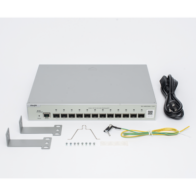 RUIJIE - Switch Administrable Full Aggregation Capa 3, 12 Puertos SFP+ 10G y un Puerto MGMT