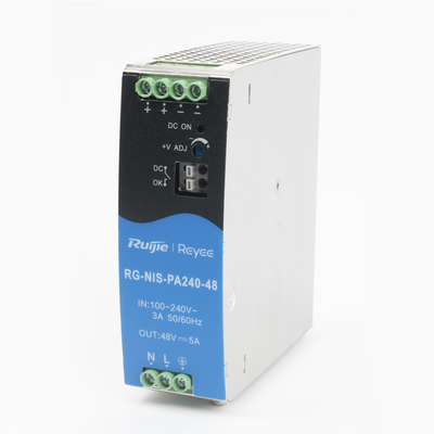 RUIJIE - Fuente de Alimentación AC/DC 240W DIN-RAIL para Switch Industrial