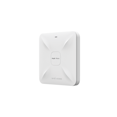 RUIJIE - Punto de Acceso Mesh Wi-Fi 6 para Interior, se Instala en Techo o Pared, hasta 512 Usuarios y 2.97 Gbps, Doble Banda 802.11ax MU-MIMO 2x2