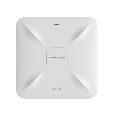RUIJIE - Punto de Acceso Mesh Wi-Fi 6 para Interior, se Instala en Techo o Pared, hasta 512 Usuarios y 2.97 Gbps, Doble Banda 802.11ax MU-MIMO 2x2