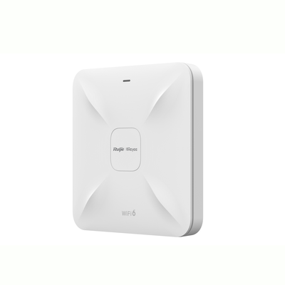 RUIJIE - Punto de Acceso Mesh Wi-Fi 6 para Interior, se Instala en Techo o Pared, hasta 512 Usuarios y 1.7 Gbps, Doble Banda 802.11ax MU-MIMO 2x2