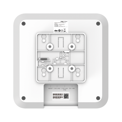 RUIJIE - Punto de Acceso Mesh Wi-Fi 6 con doble puerto multi-gigabit 2.5G Interior en Techo hasta 5.9 Gbps, doble banda 802.11 AX6000 MU-MIMO 4x4